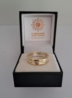 5 ct Yellow Gold Silver Katilina band ring