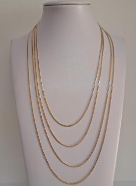 9 ct Yellow Gold 1.8 mm Cuban link chain