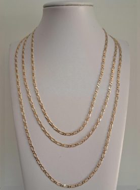 9 ct Yellow Gold 3.5 mm Figero 101 chain