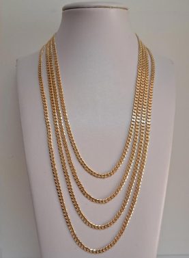 9 ct Yellow Gold 3.8 Cuban link chain