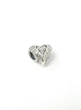 Sterling Silver Angel Wings Mom Charm